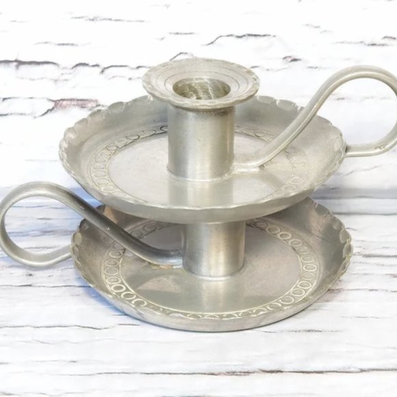 Vintage Denmark Candle Holders, Danmark Lysgaard Candlesticks, Tiny Chambers - Picture 1 of 5